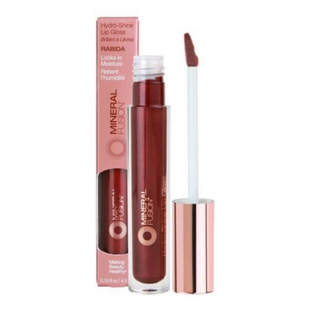 $10❤️‍🔥 Mineral Fusion Hydro Shine Lip Gloss RABIDA 👄 NEW Merlot